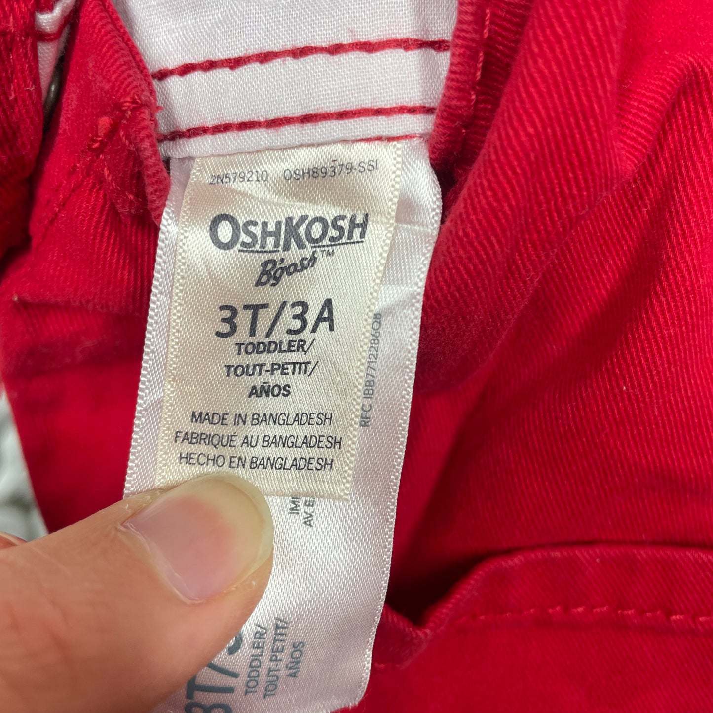 Oshkosh Overalls Red Size 3T/3A