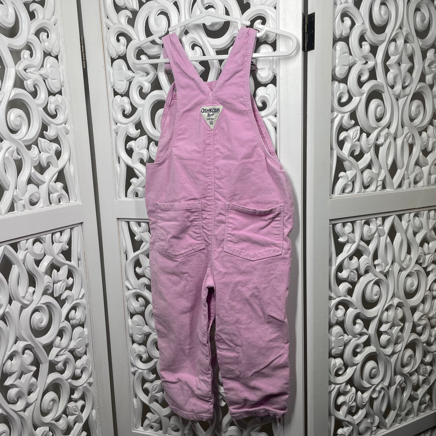 Oshkosh Girls Pink Overalls Size 24m