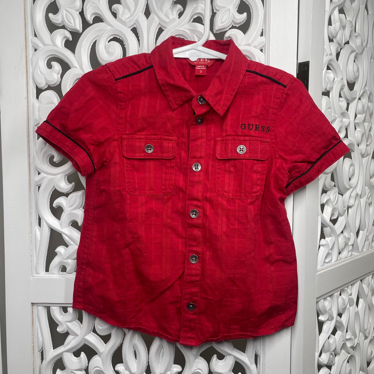Guess Red Shirt Size 3