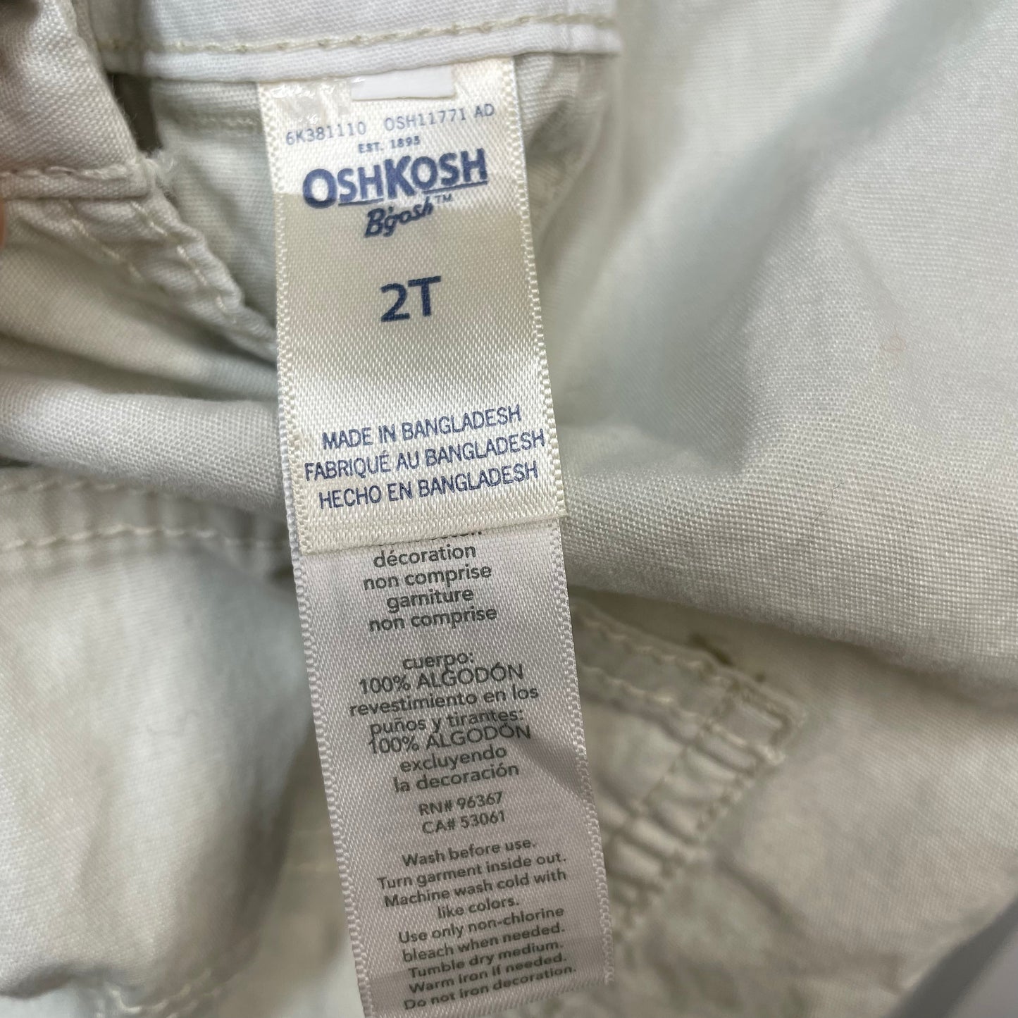 Oshkosh Overalls Size 2T