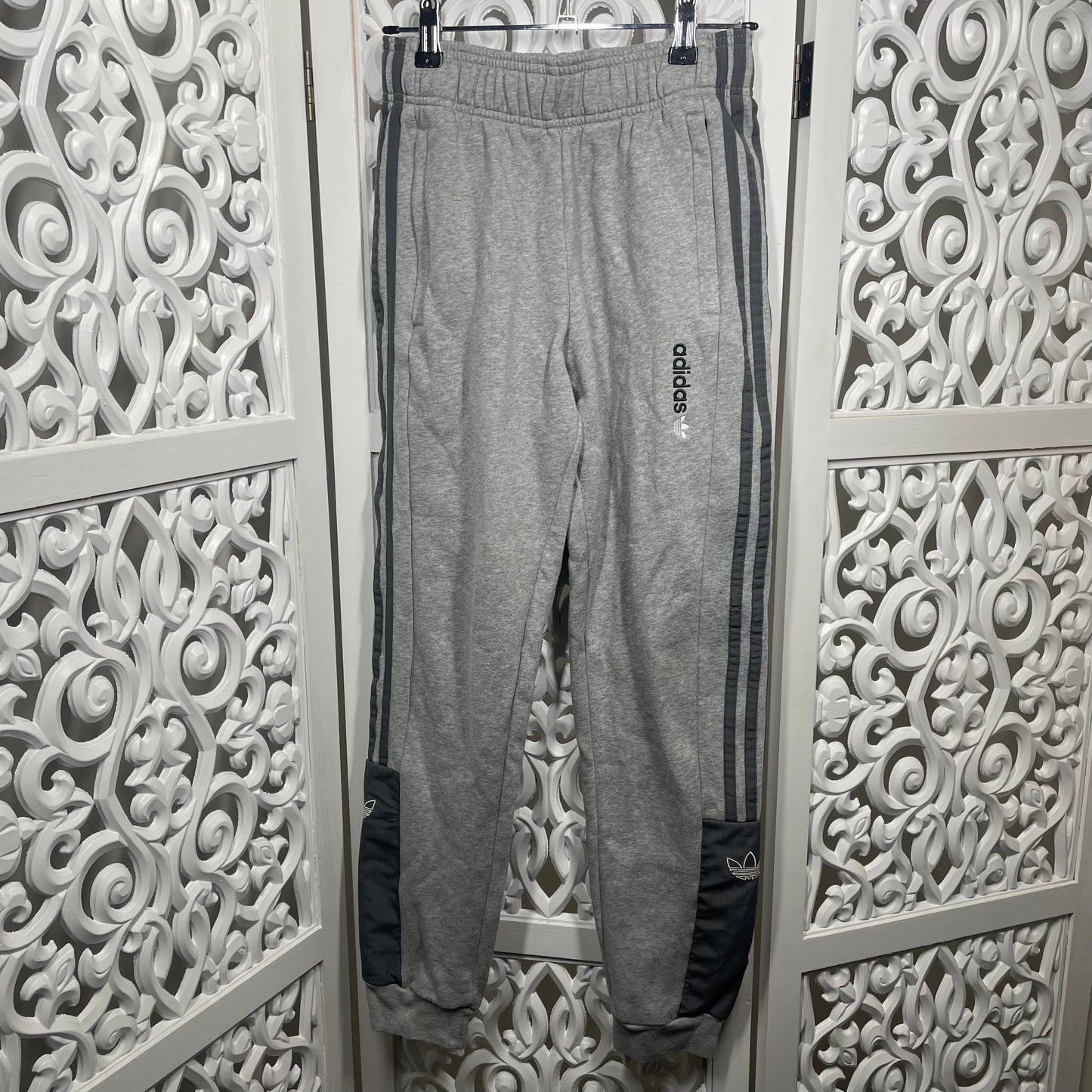 Adidas Boys Grey Trackies Size 11-12