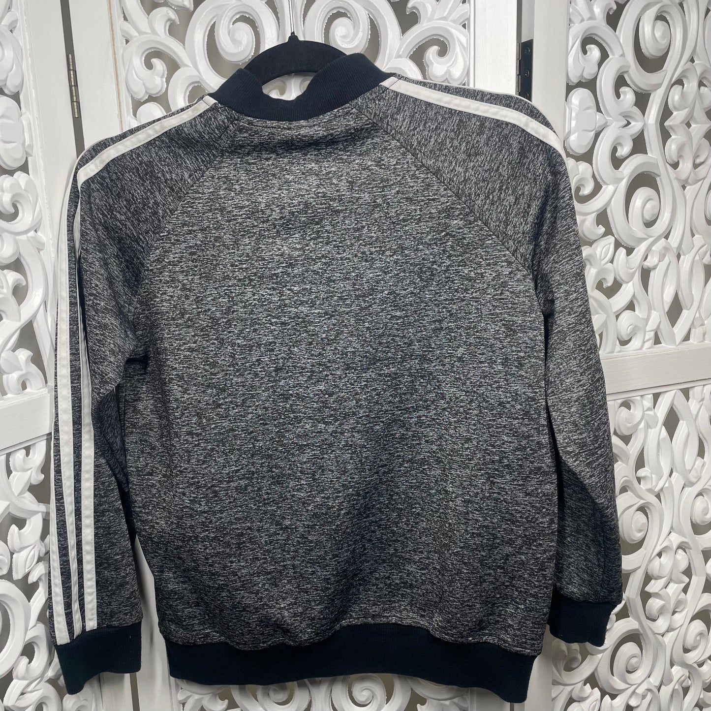 Adidas Boys Grey Jacket Long Sleeve Size 13-14