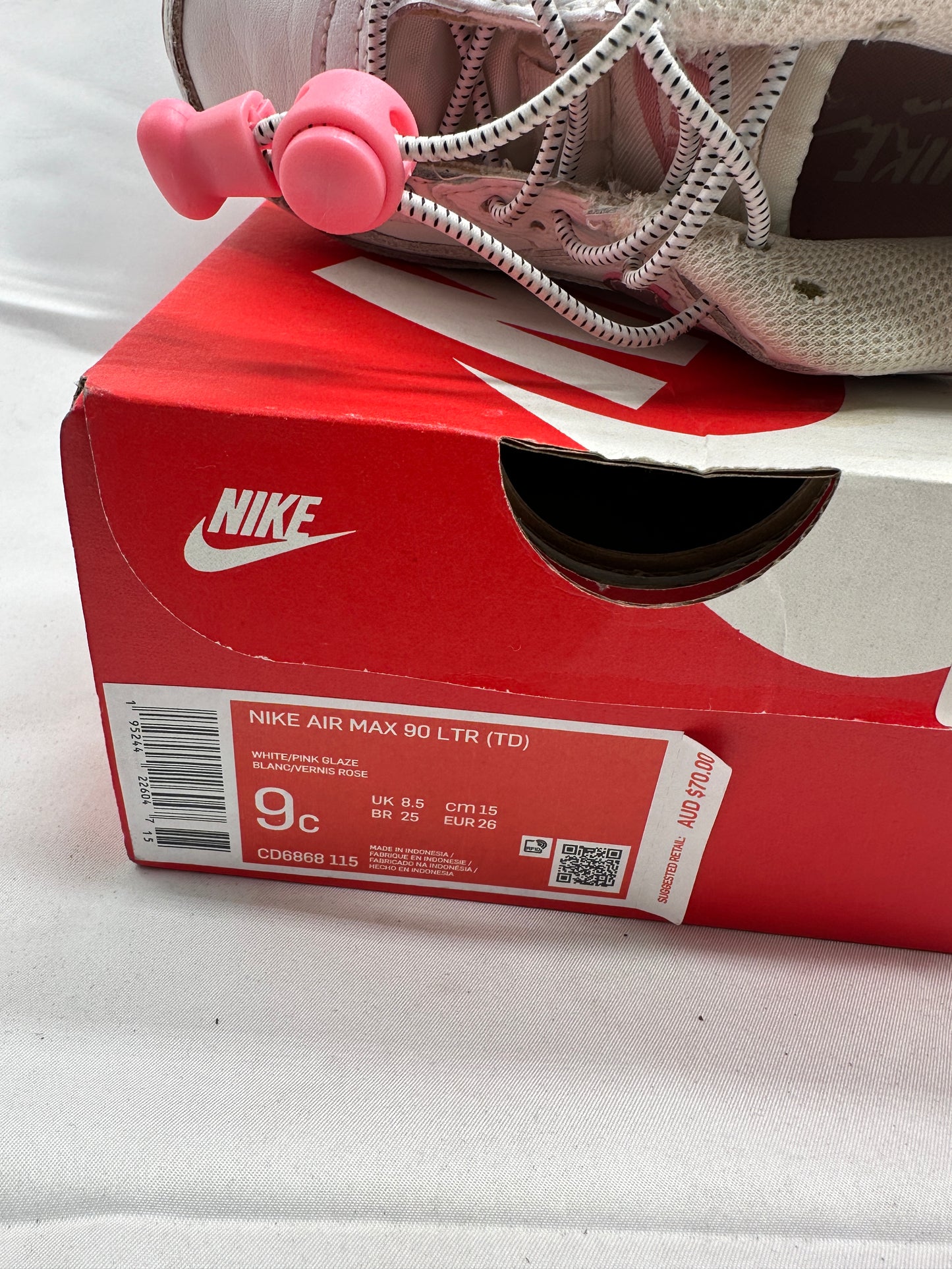 Nike Air Max 90 LTR Girls Shoes Size 9c UK 8.5