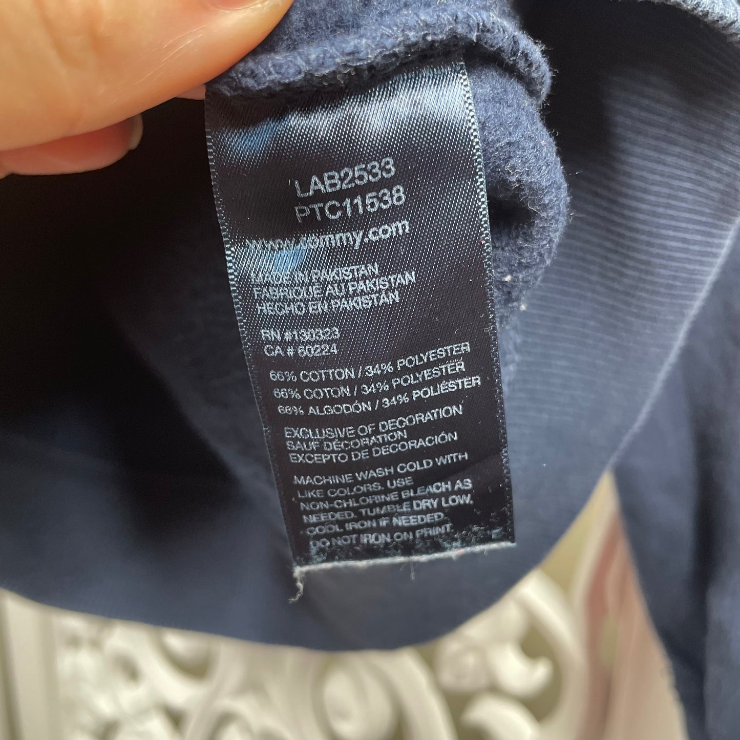 Tommy Hilfiger Boys Jacket Sz 5 With Hood Full Zip