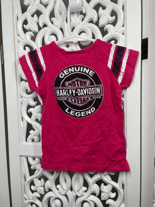 Harley Davidson Girls Tshirt Pink Size 2T