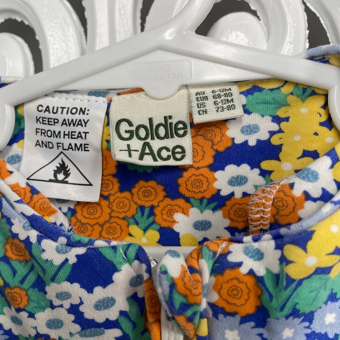 Goldie + Ace Girls Onesie Size 6-12m Size 0 Floral