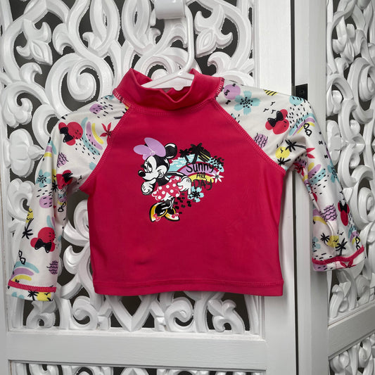 Minnie Mouse Girls Rashie Size 3-6m Size 00