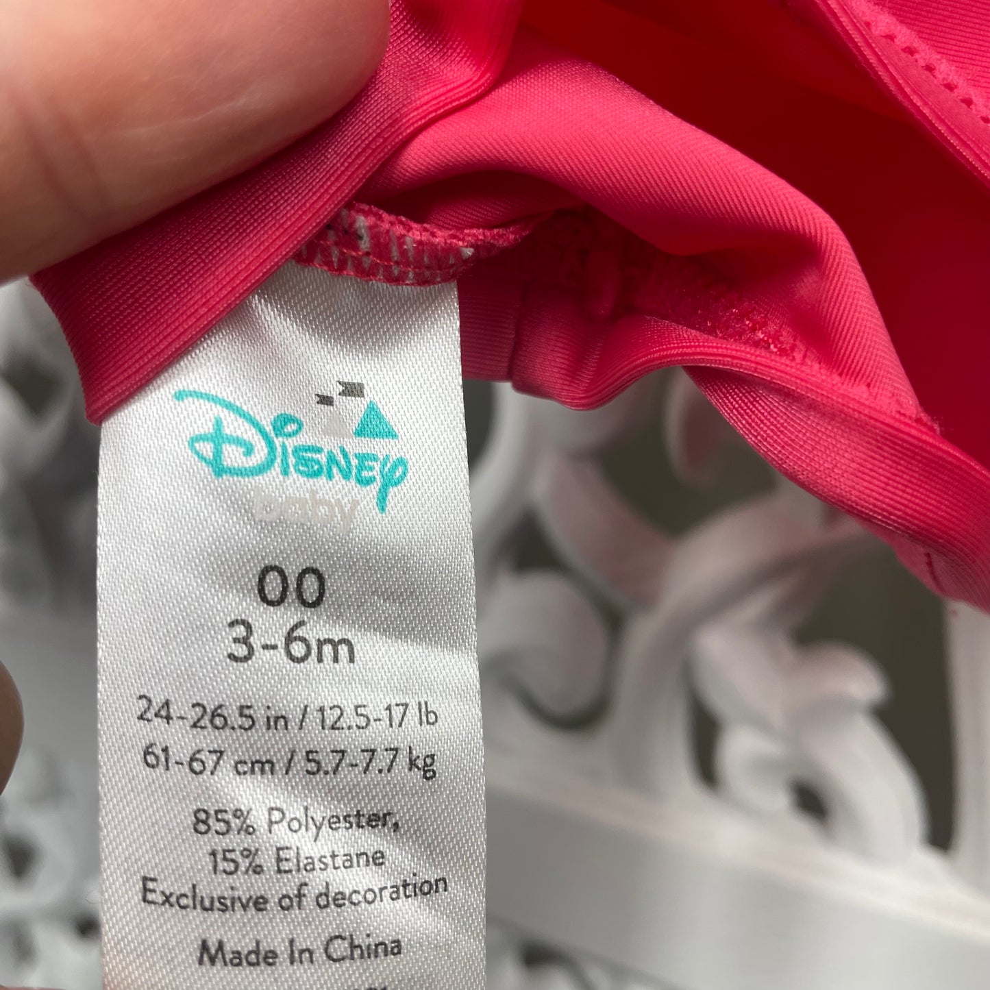 Minnie Mouse Girls Rashie Size 3-6m Size 00