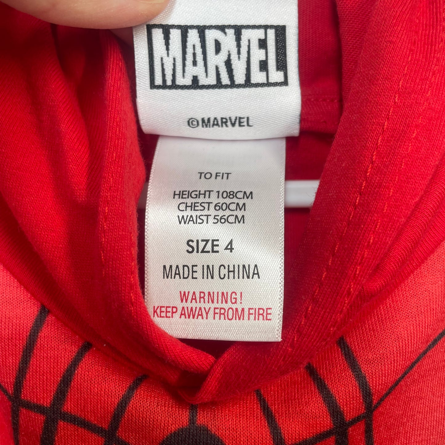 Spiderman Tshirt Size 4