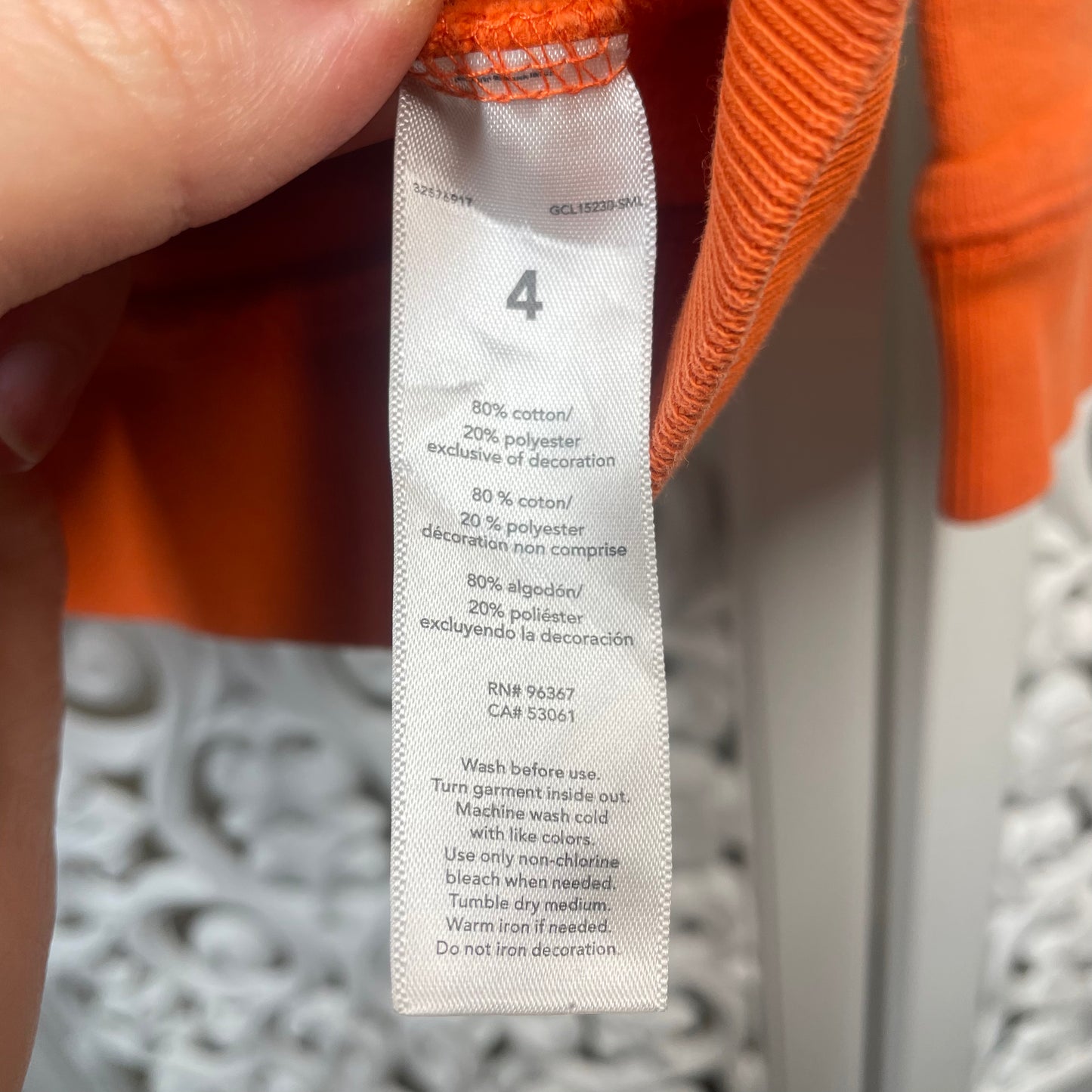 Oshkosh Jumper Orange Size 4