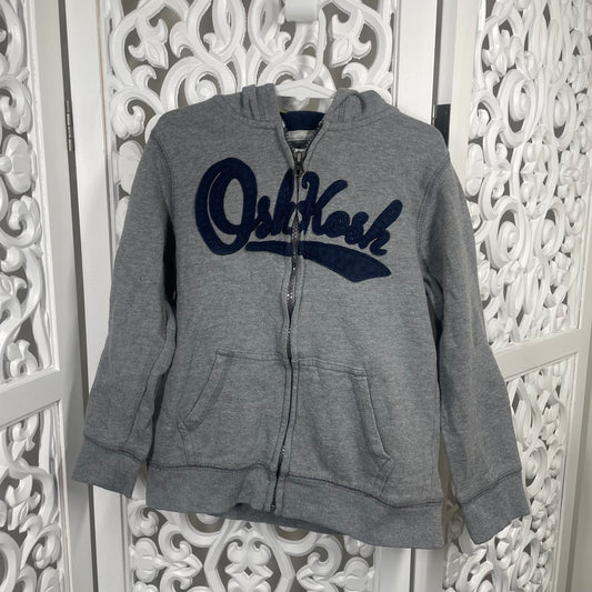 Oshkosh Boys Jumper Size 7 With Hood Full Zip