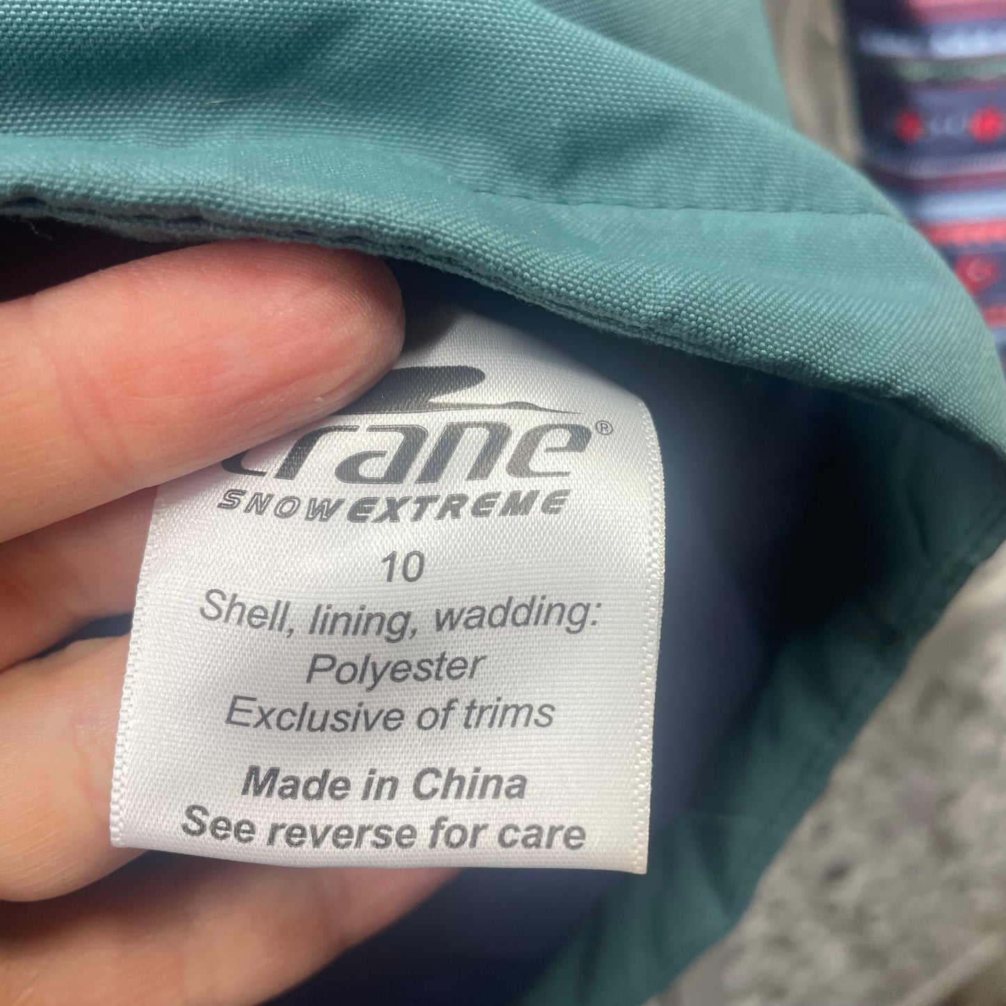 Crane Snow Jacket Size 10