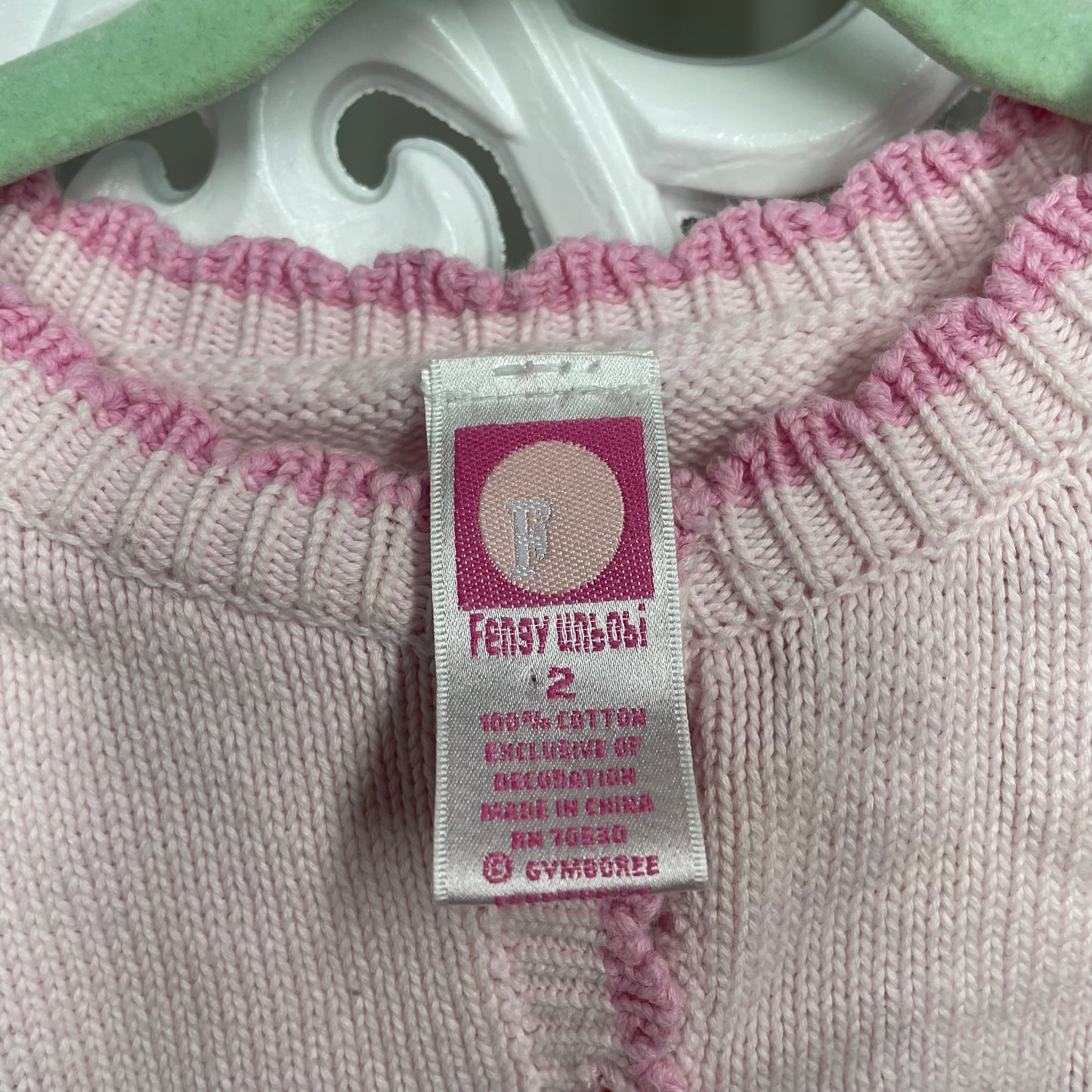 Embroidered Knitted Girls Cardigan Sz 2