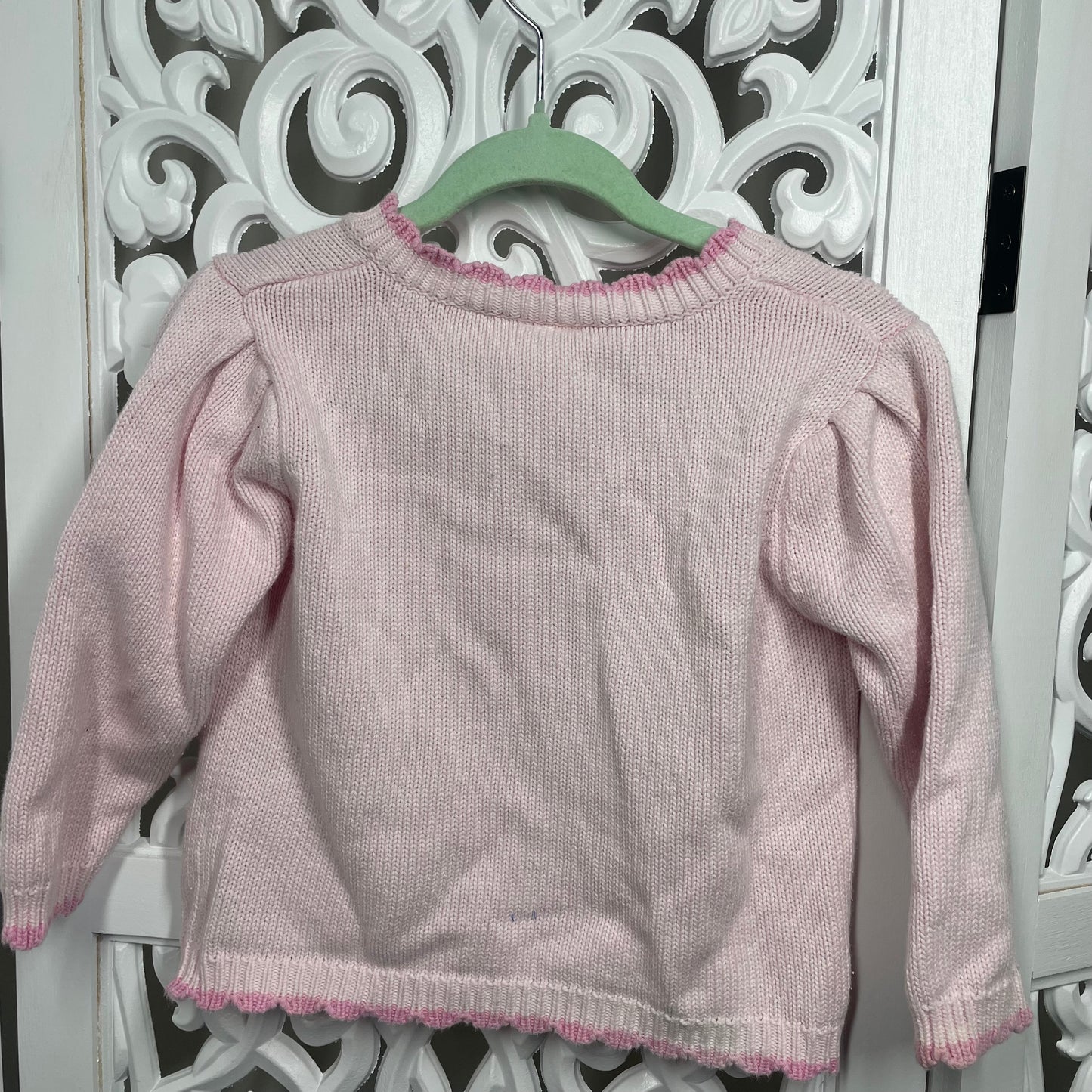 Embroidered Knitted Girls Cardigan Sz 2