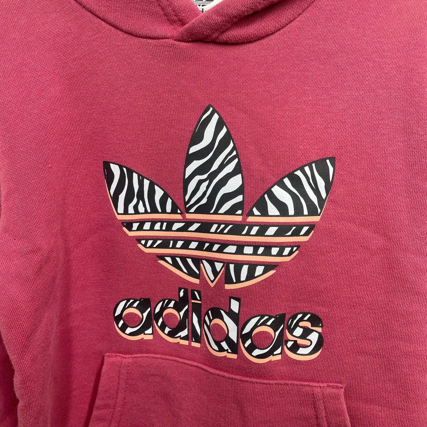 Adidas Girls Hooded Jumper Size 6-7