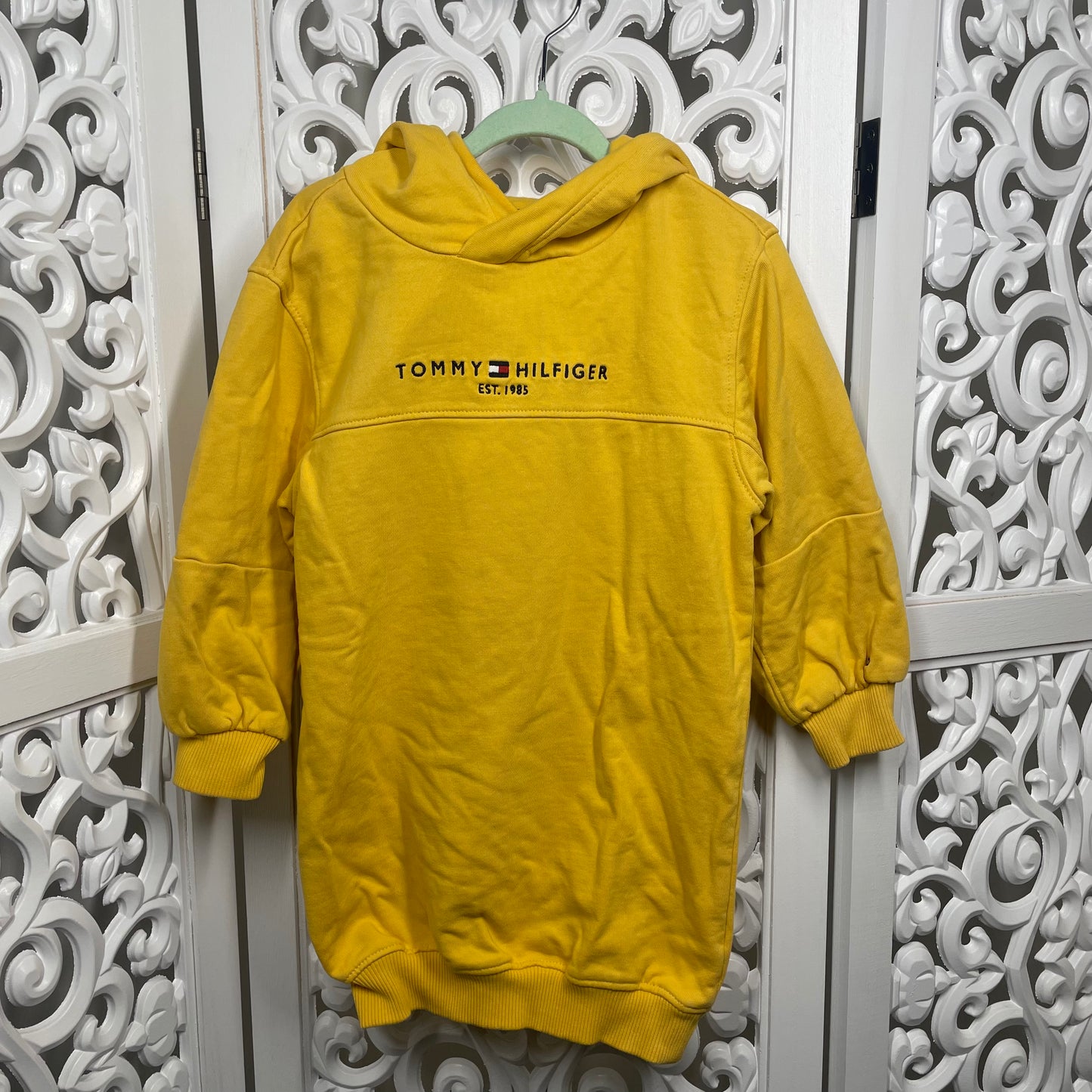 Tommy Hilfiger Yellow Hooded Jumper Size3-4