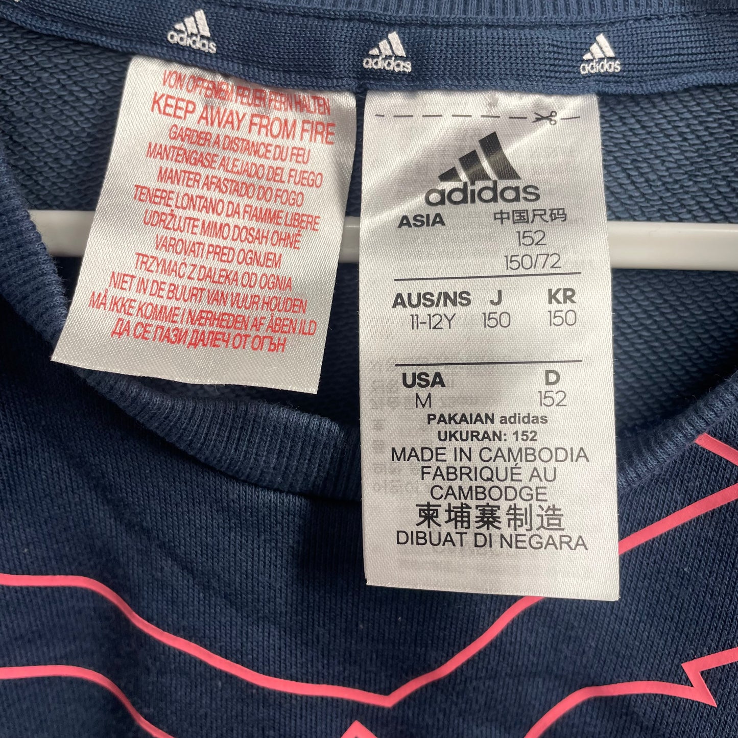 Adidas Jumper Size 11-12 Y