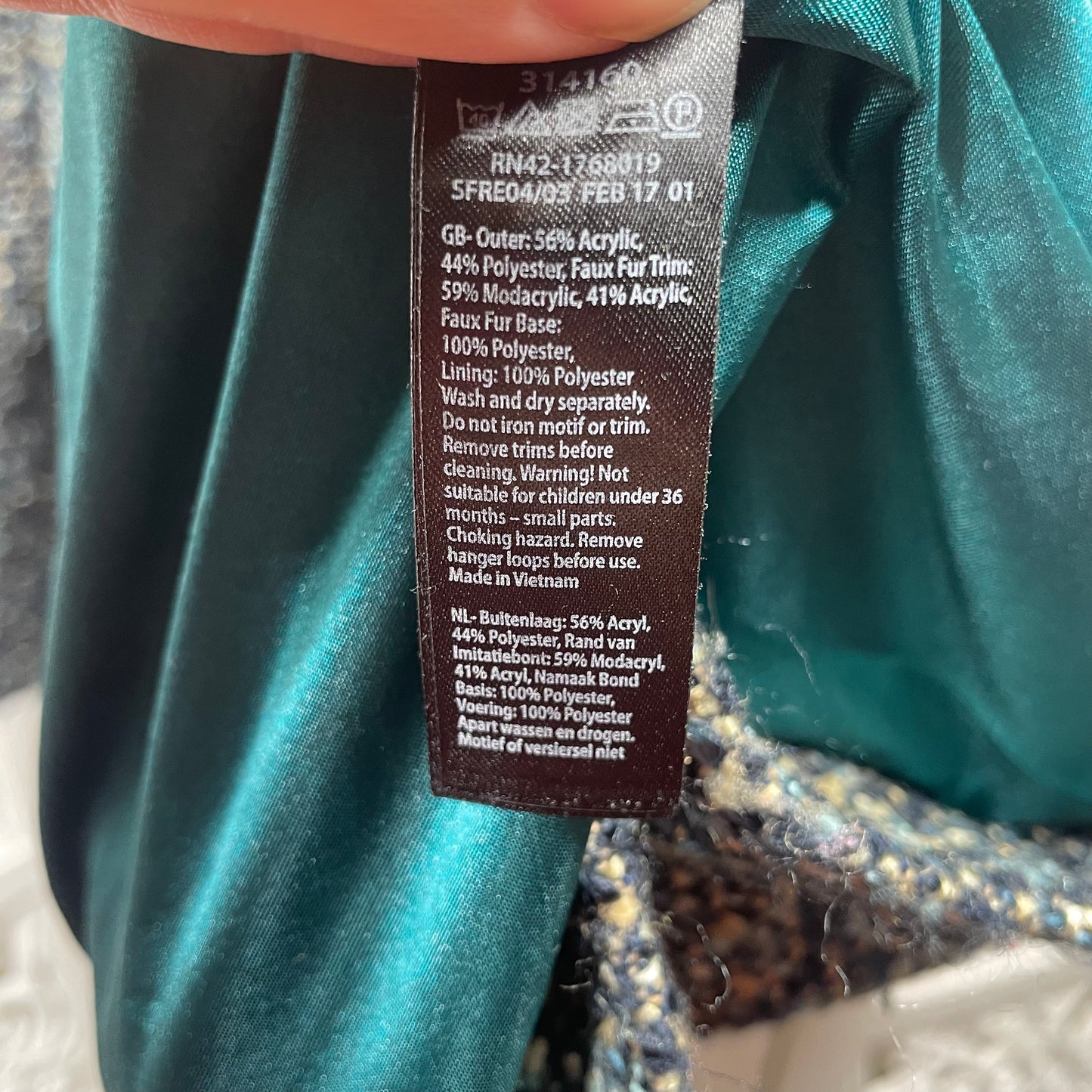 Monsoon Coat Size 7-8 Years