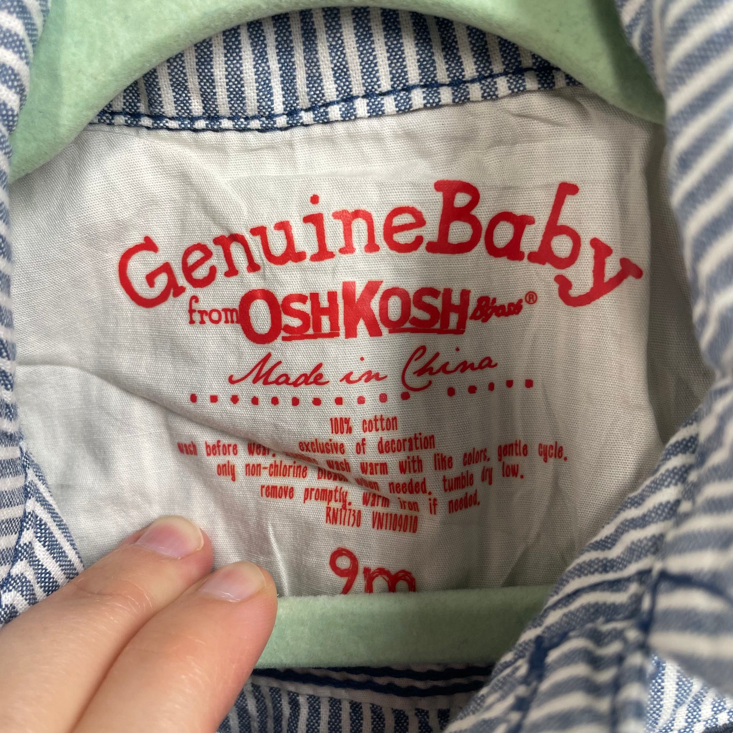 Oshkosh Infant Dungarees Size 9mths