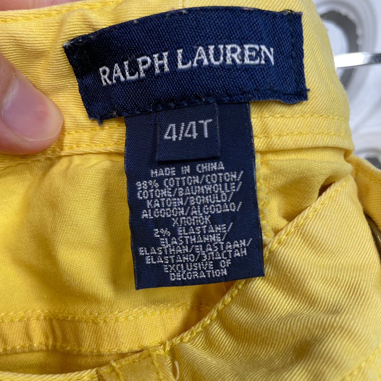 Ralph Lauren Yellow Pants Size 4/4T