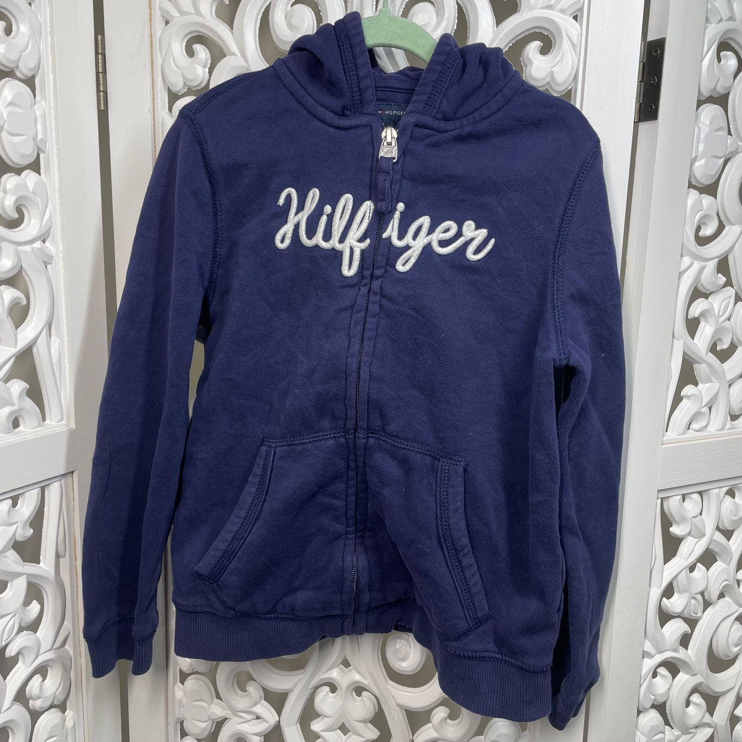 Tommy Hilfiger Girls Hooded Jumper Size 6-7