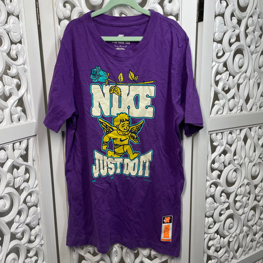 Nike Unisex Purple T-shirt Size 12-14