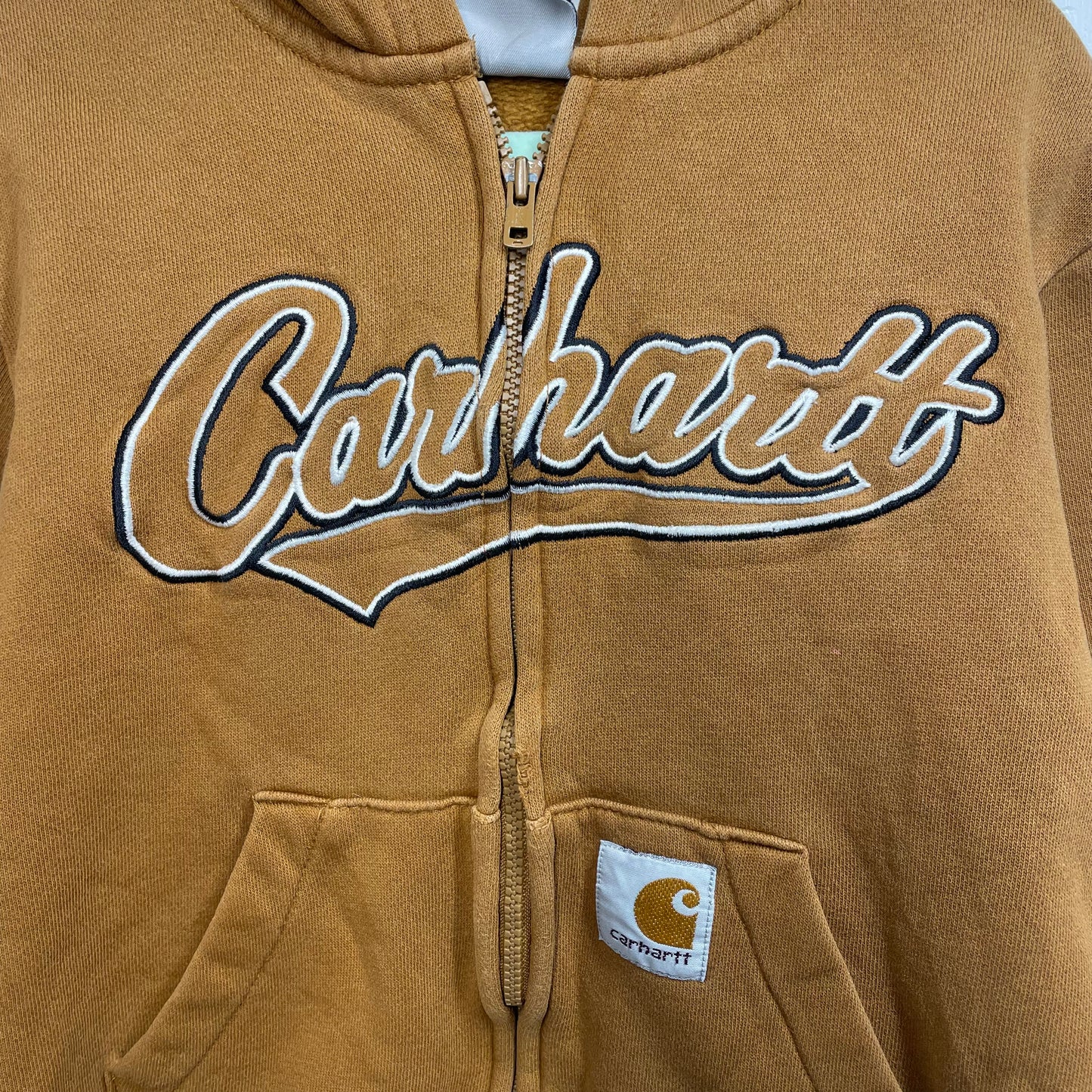 Carhartt Boys Jumper Sz 5 With Hood Full Zip