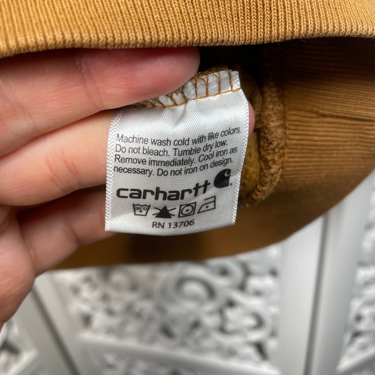 Carhartt Boys Jumper Sz 5 With Hood Full Zip