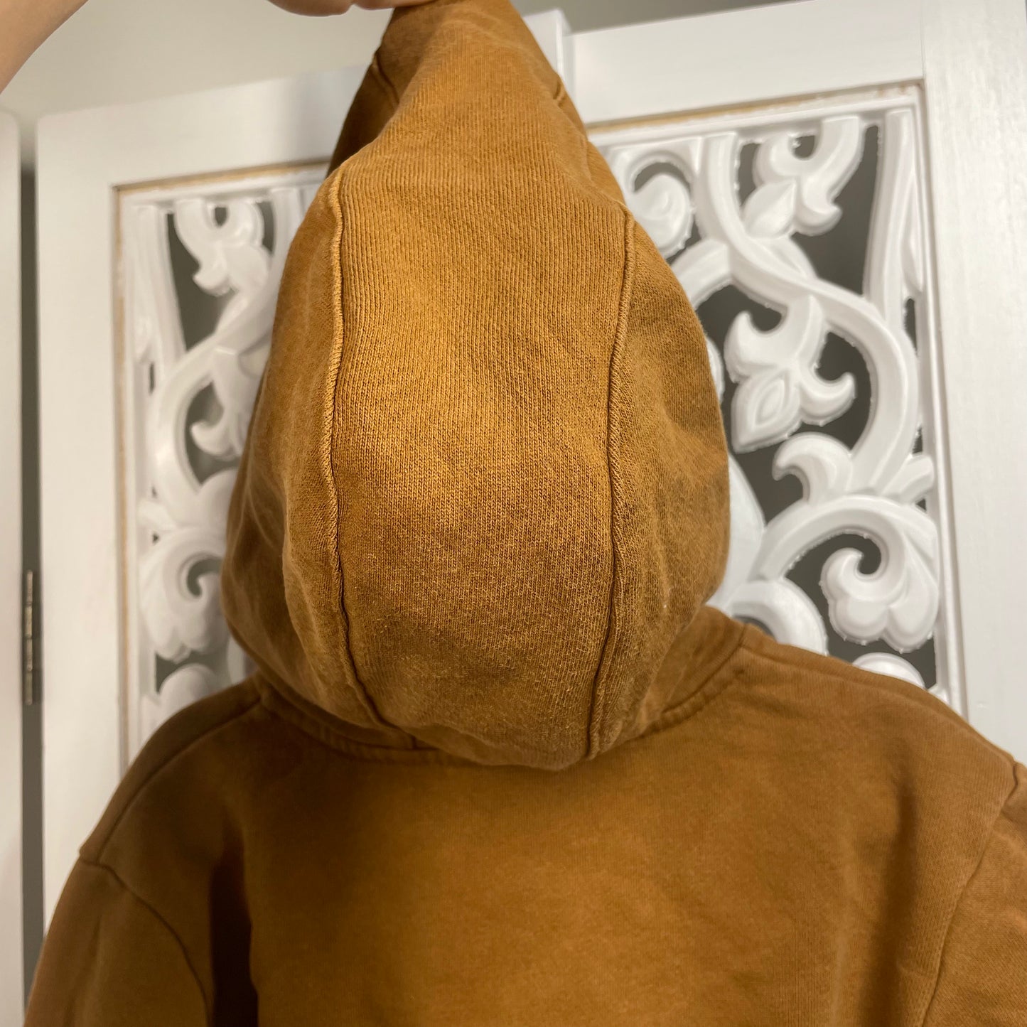 Carhartt Boys Jumper Sz 5 With Hood Full Zip