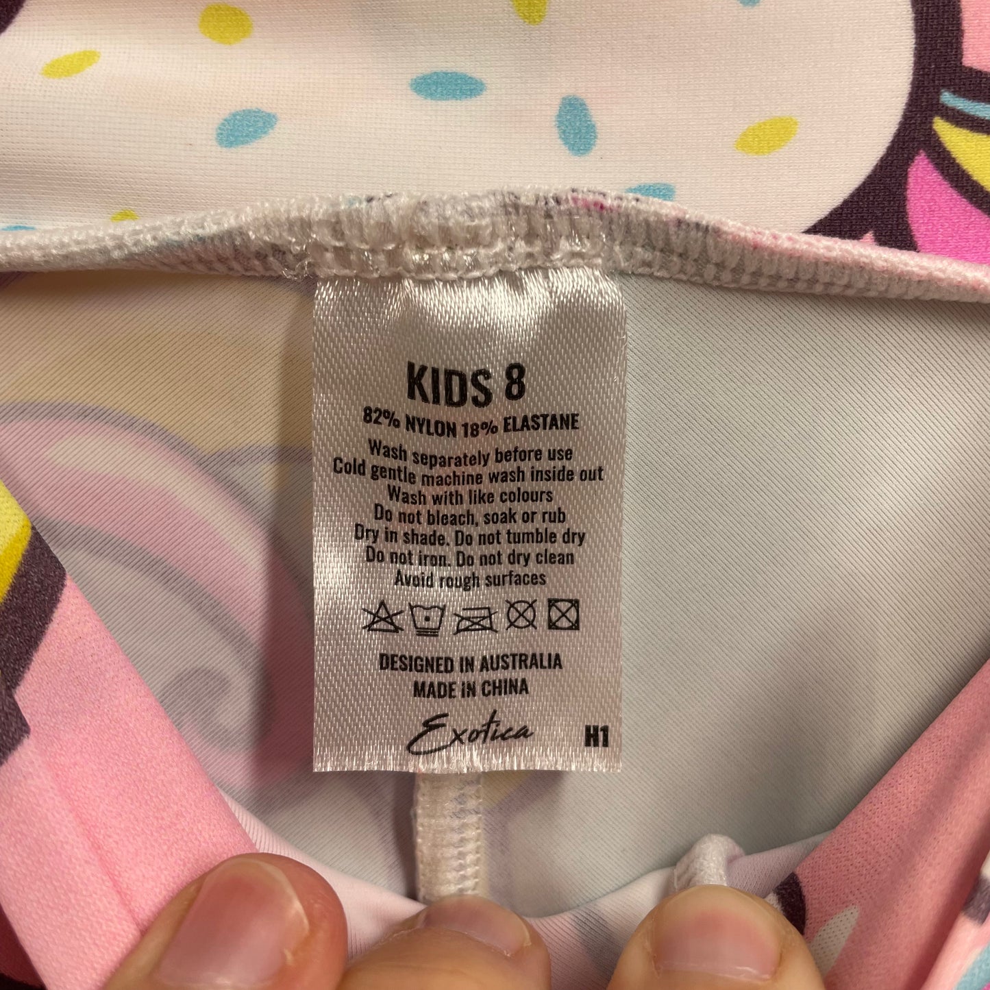 Exotica Pants Size 8 Pink Unicorns