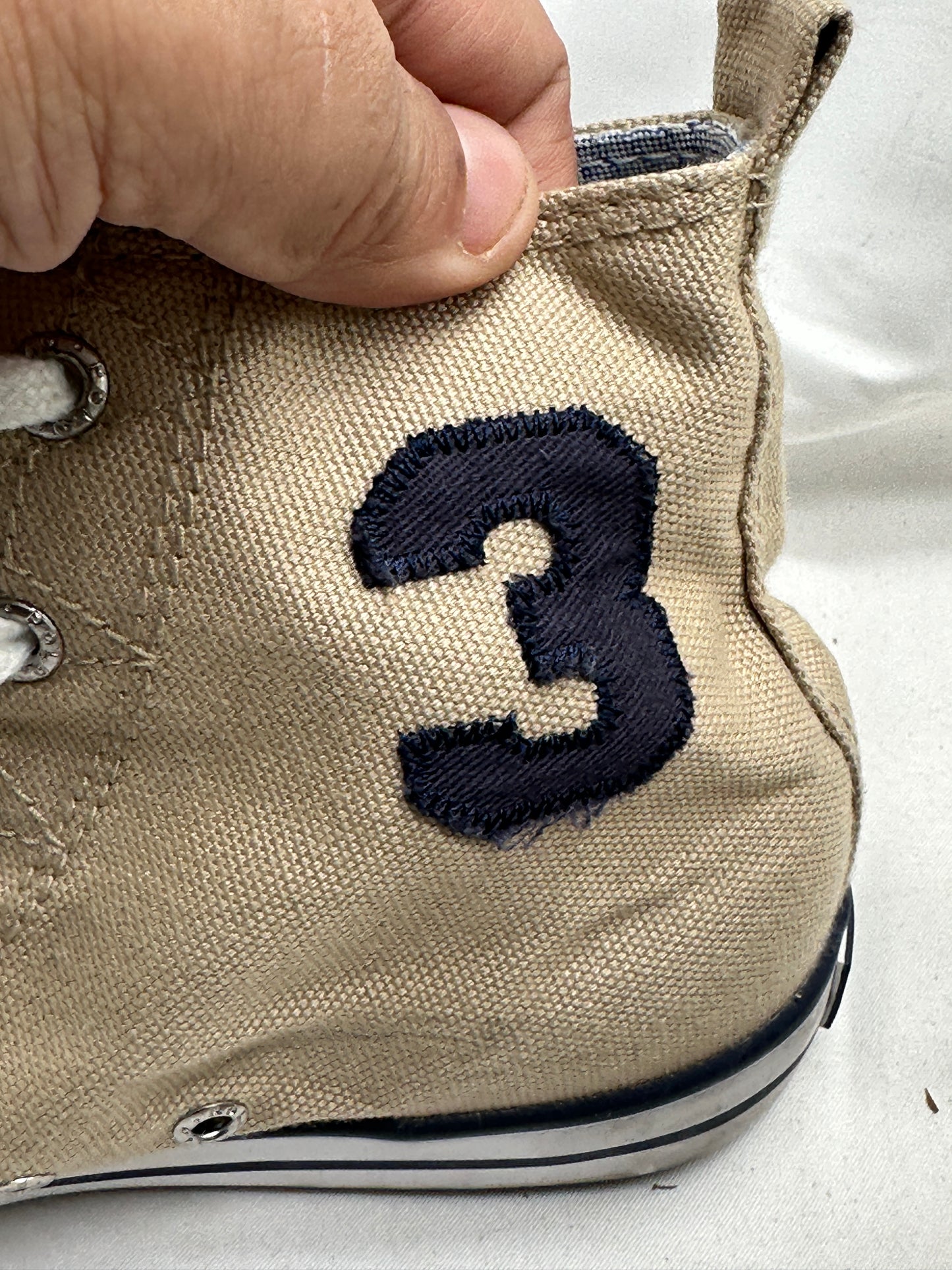 Ralph Lauren Polo Sneaker High Top Shoes Big Pony Sz 1.5