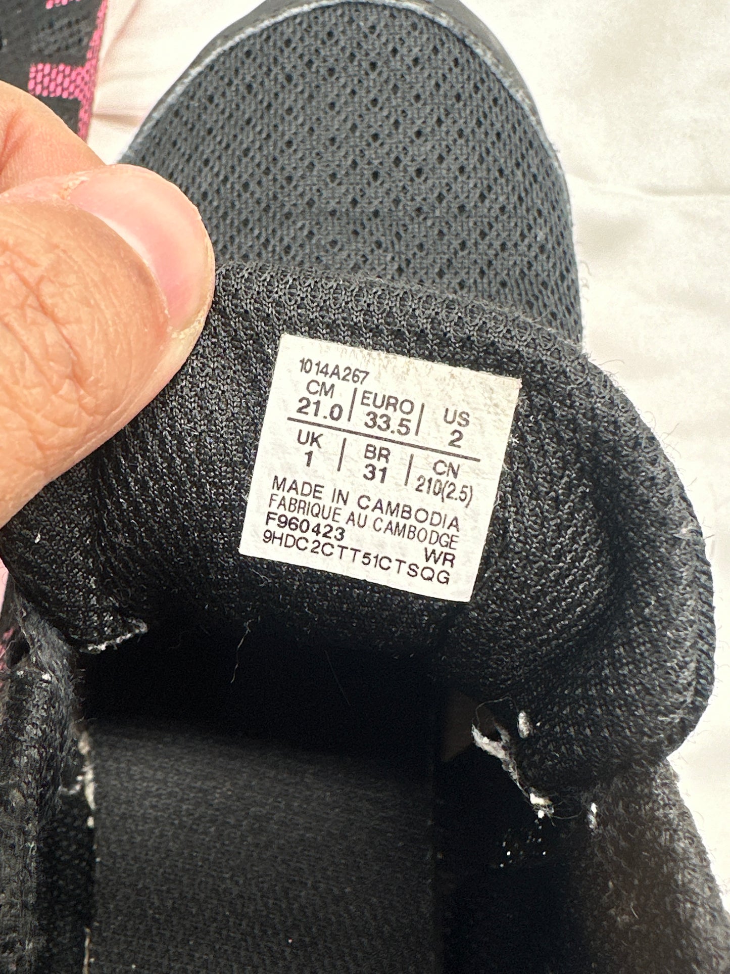 Asics Girls Shoes UK 1 Sz 1 (21cm)