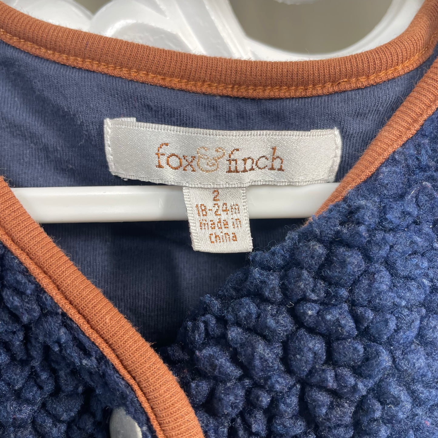 Fox & Finch Vest Size 2 18-24 Months (Damage)