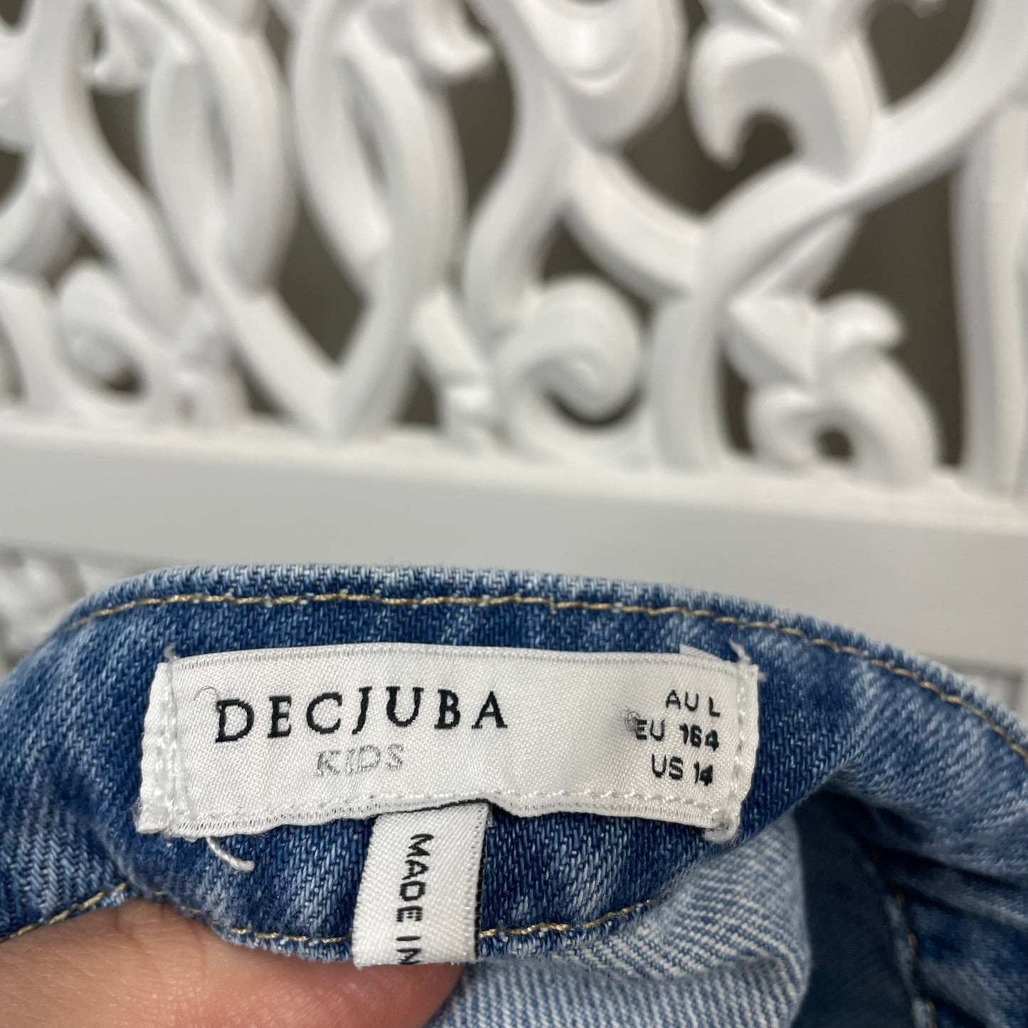 Decjuba Kids Denim Dress Size L