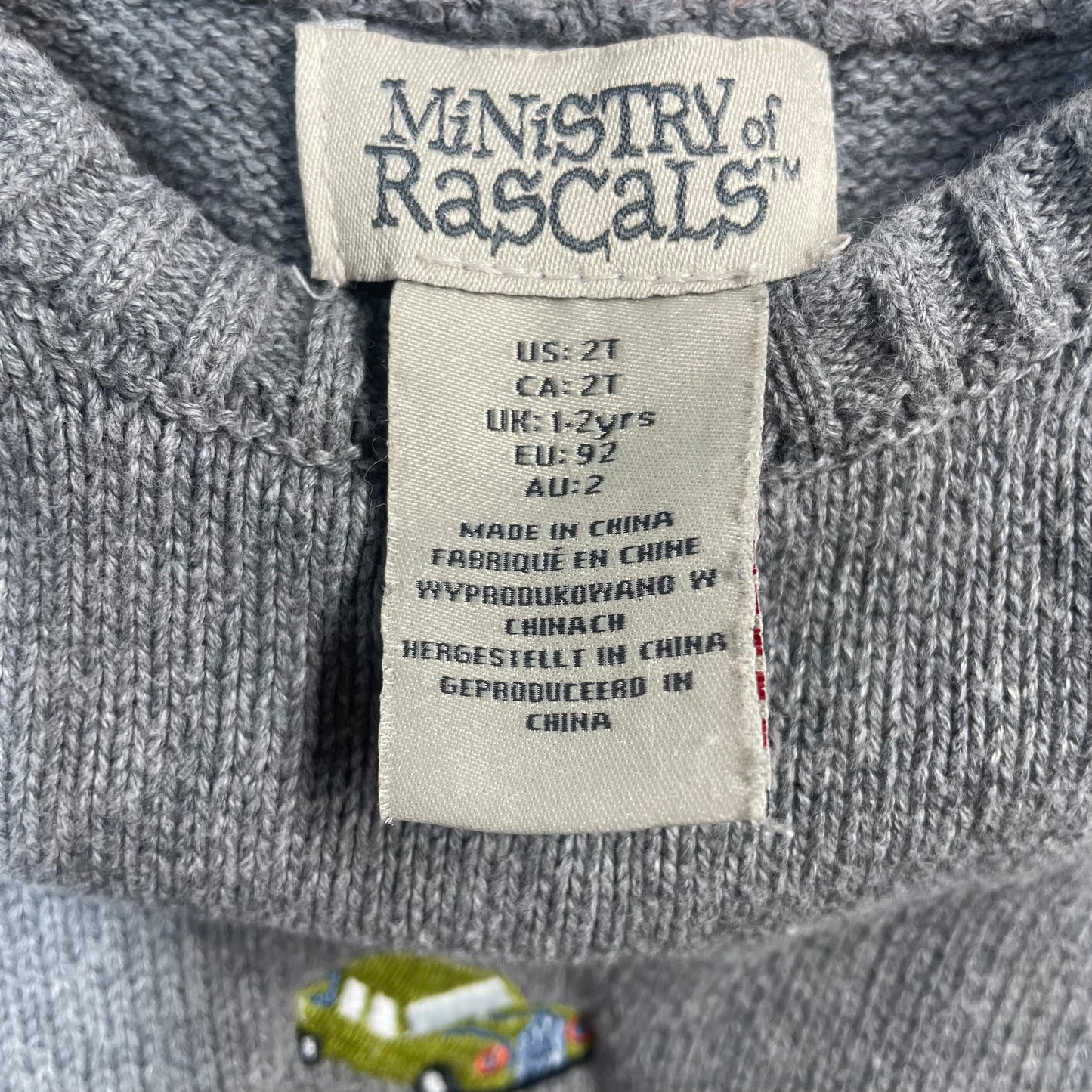 Ministry of Rascals Jumper Size 2T