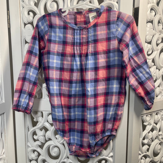 Oshkosh Boys Romper Long Sleeve Shirt Size 24mths 24M