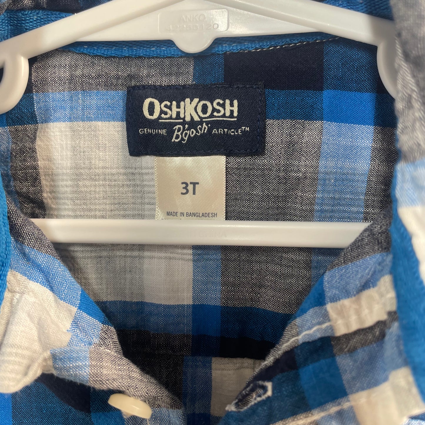 Oshkosh Boys Shirt Long Sleeve Size 3T