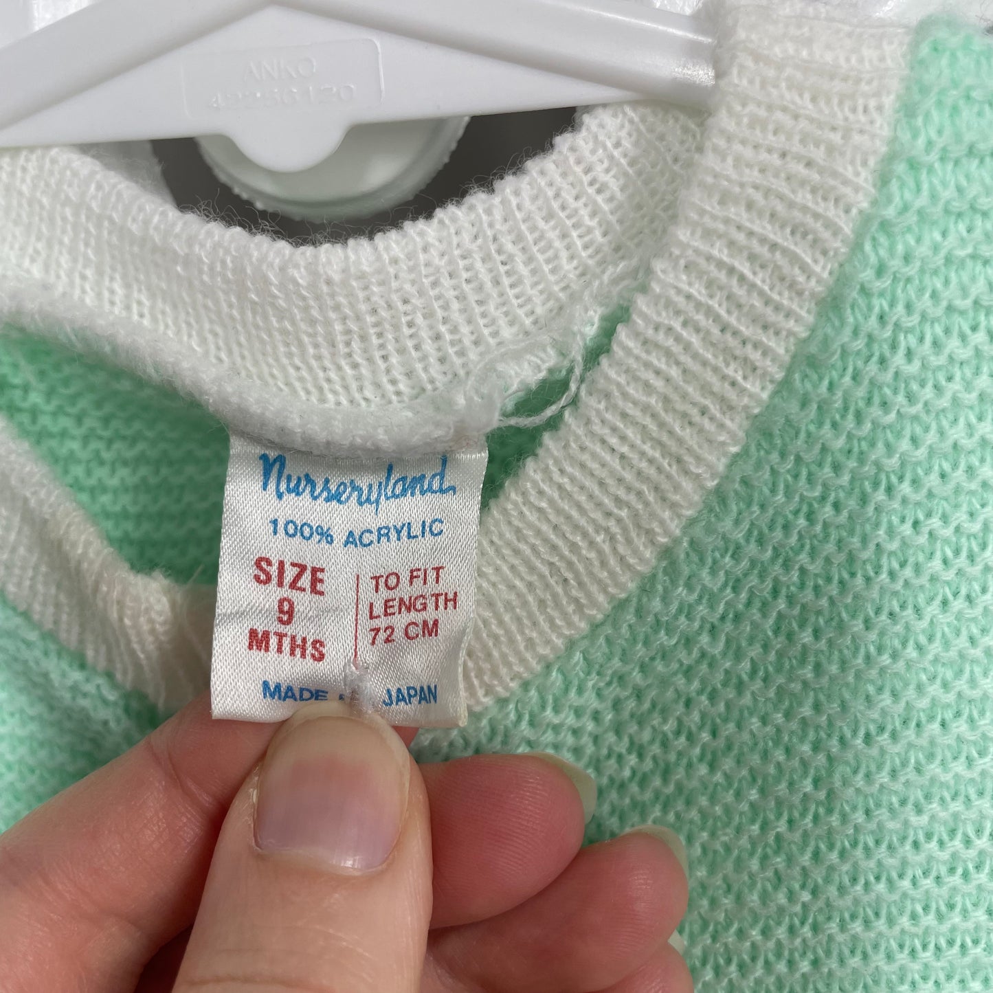 Vintage Nurseryland Onesie Size 9m