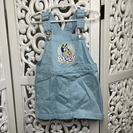 Bluey Overalls Dress Size 2