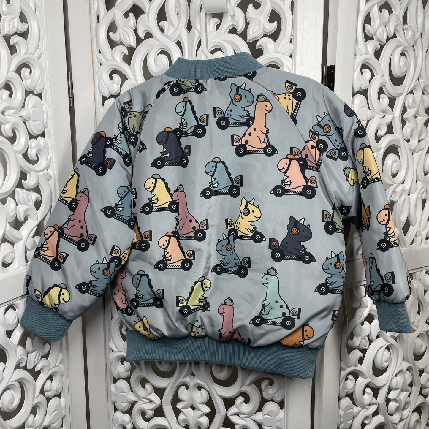 Hux Reversible Jacket Boys Dinosaurs Size 4