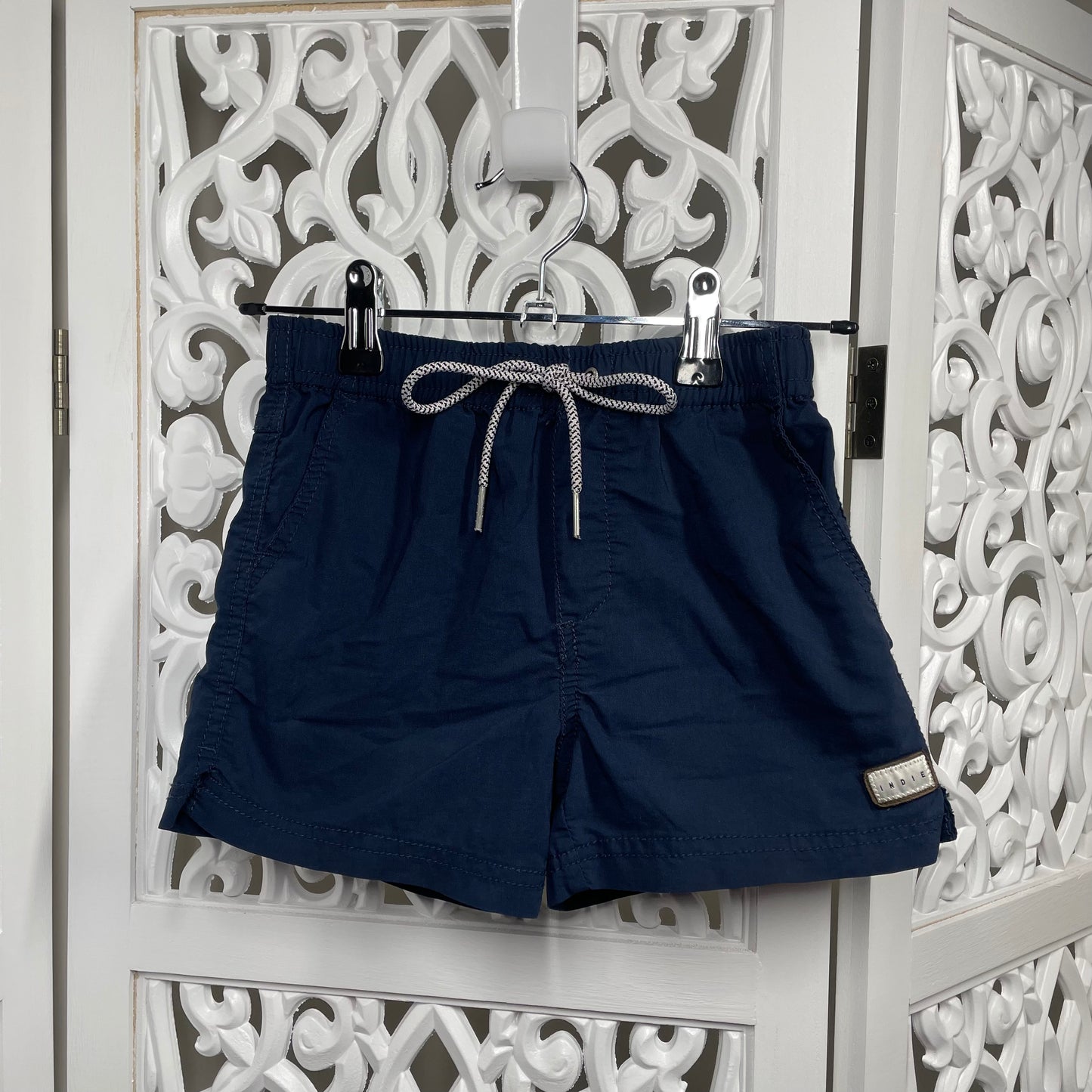 Indie Boys Shorts Navy Blue Size 4
