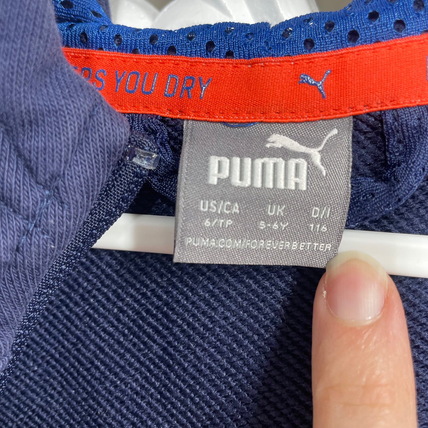 Puma Boys Jumper With Hood Full Zip Sz 5-6 yr