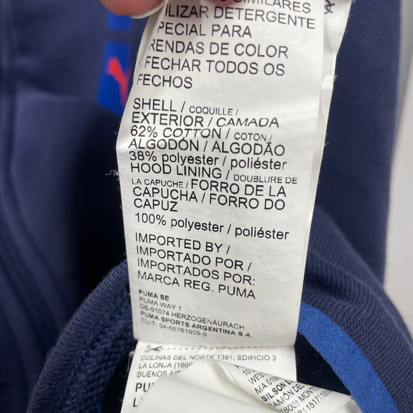 Puma Boys Jumper With Hood Full Zip Sz 5-6 yr