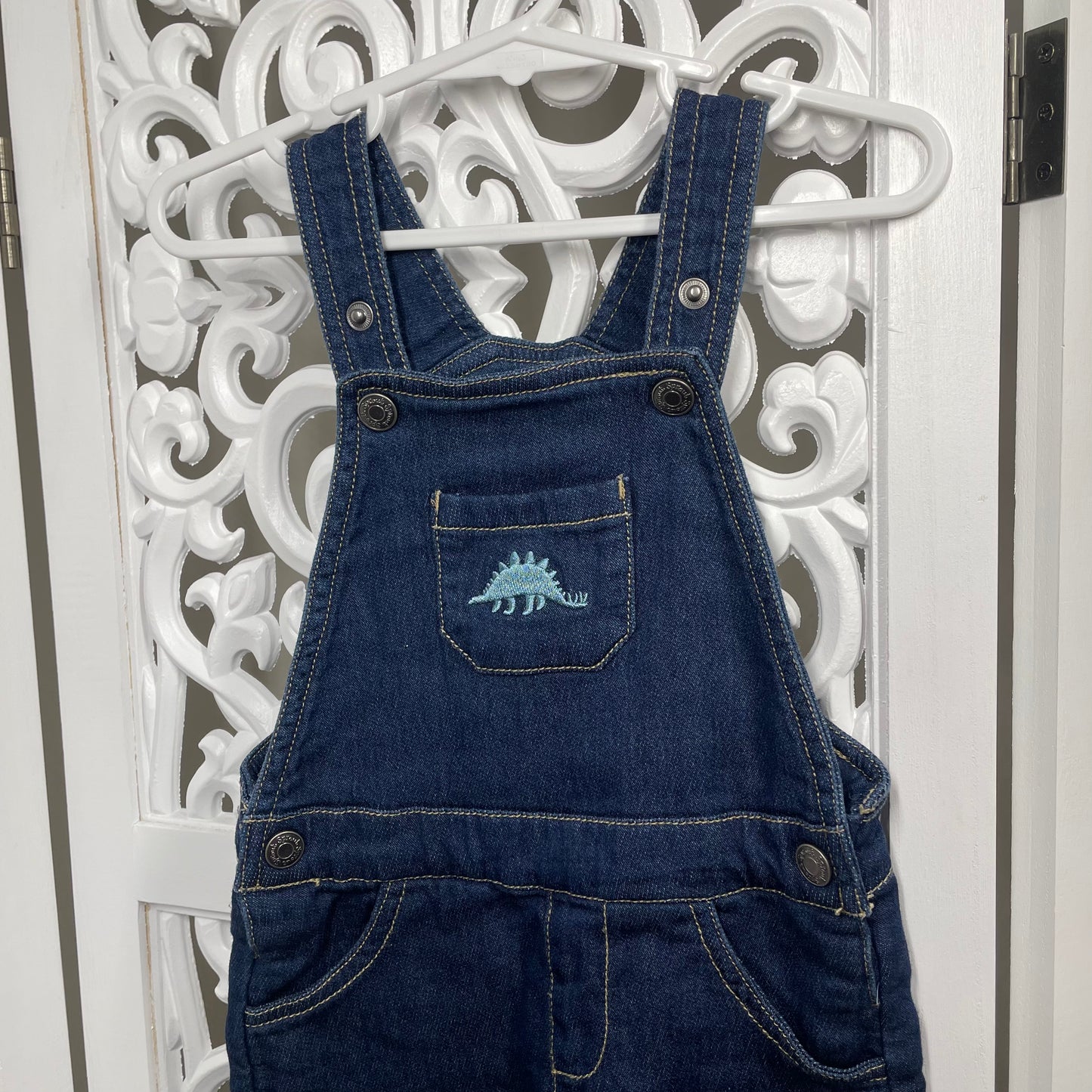 Sprout Boys Overalls Size 1 Dinosaur