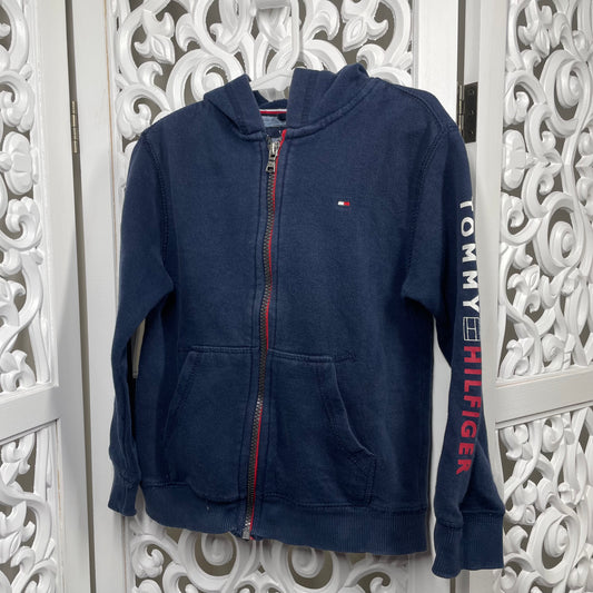 Tommy Hilfiger Boys Jacket Sz 5 With Hood Full Zip
