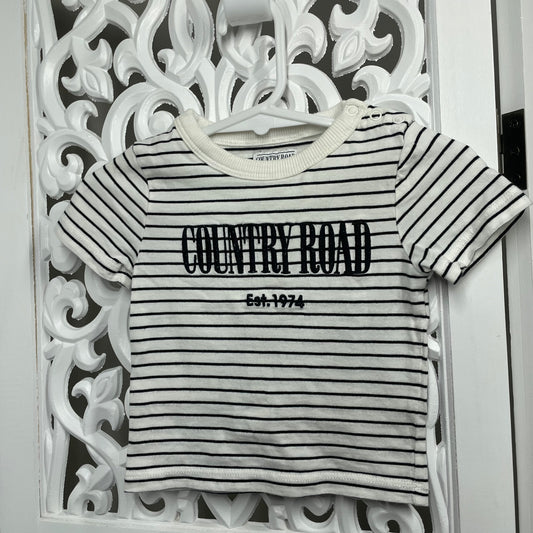 Country Road Tshirt Size 0-3M Sz 000