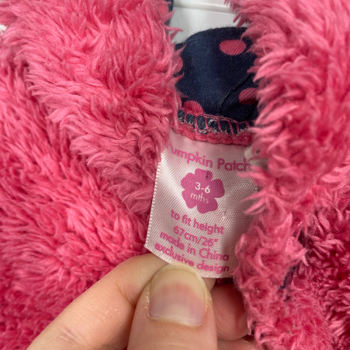 Pumpkin Patch Girls Jacket Pink Sz 3-6m Sz 00