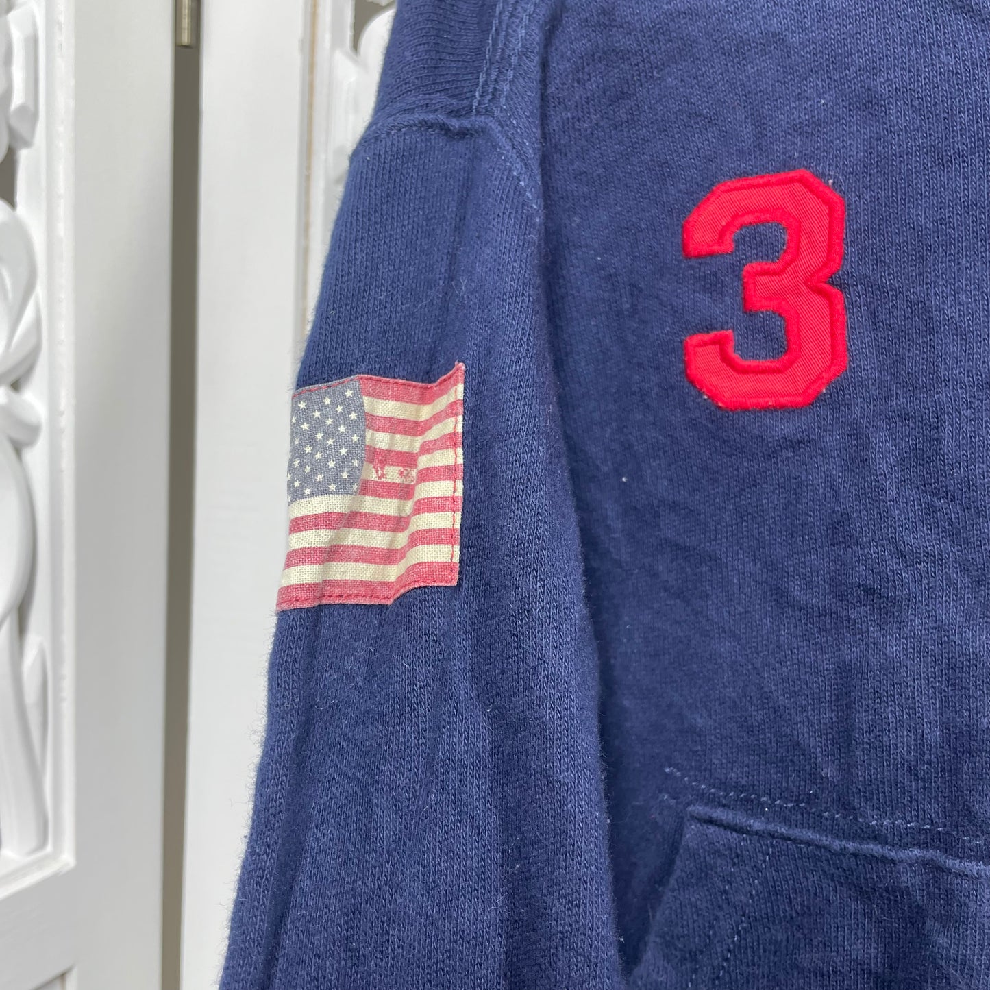 Ralph Lauren Polo Boys Jumper Sz 3/3T With Hood Full Zip