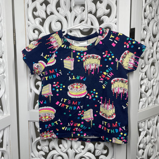 Bonds Happy Birthday Top and Bottom Set Sz 18-24m Sz 2